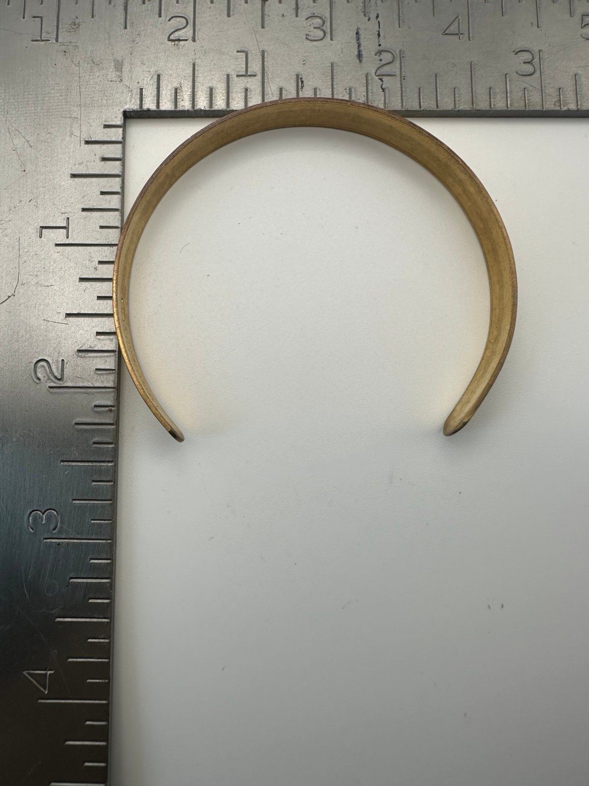 Twisted silver gold tone leaf pattern cuff Bracel… - image 4