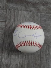 GRANT HOLMES AUTOGRAPHED BASEBALL ON OFFICIAL LEAGUE ROLB1X BASEBALL. DODGERS.