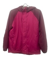 Girls Water Resistant Jacket Lined Full-length Zip.FLAW Rip In Back Size L