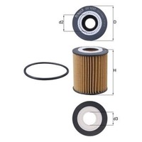 ÖLfilter Mahle Knecht OX 1237D