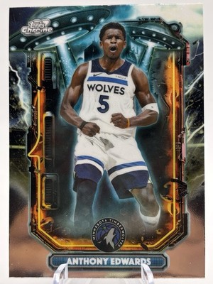 2025-26 Topps Chrome Cosmic Extraterrestrial Anthony Edwards #ET-2 Timberwolves