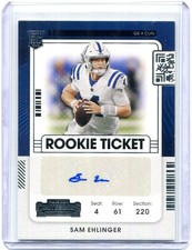 2021 Sam Ehlinger Contenders Rookie Ticket Auto RC