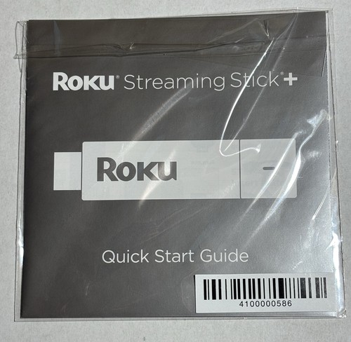 Roku Streaming Stick + Quick Start Guide Booklet ONLY 2019 NEW GREAT SHAPE