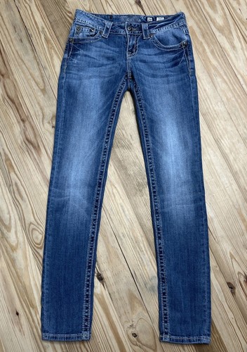 Miss Me Jeans Size 26 Womens Ankle Skinny Blue Denim
