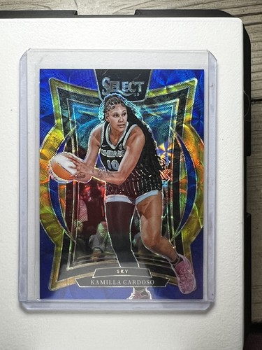 2025 Panini Select WNBA - Concourse Kamilla Cardoso #7 Blue Scope Prizm /199