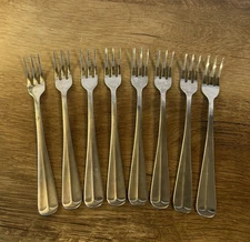 8 Barclay Geneve  OYSTER BAY  Stainless Steel  Seafood Cocktail Oyster Forks