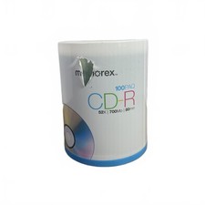 Memorex CD-R 100 Pack 52X 700MB 80Min Blank Media New Sealed Spindle