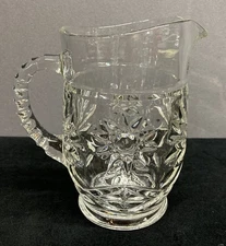 Anchor Hocking American Glass Pitcher w/Ribbed Handle 16oz