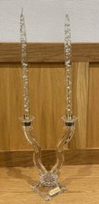 Nachtmann Crystal Candle Stick with 2 Candle Holders Set Perfect Condition.