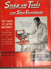 Vtg Snap-on Tools Shop Equipment Advertising Brochure Catalog Kenosha Wi Socket
