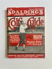 Spalding's Athletic Library Golf Guide 1924 - Complete and Good Condition