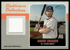 2019 Topps Heritage #CCR-DS Dansby Swanson Clubhouse Collection Relics
