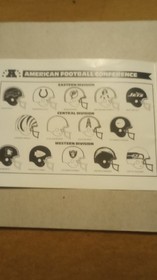 Vintage 1988 Nintendo NES NFL Instruction Manual Booklet