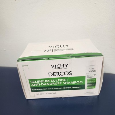 Vichy Dercos Selenium Sulfide Anti-Dandruff Shampoo 4 Pack Travel 1.69 oz 0.6%