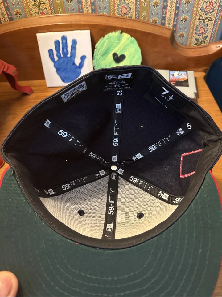 MLB Cleveland Indians 1948 World Series Patch New Era 59Fifty 7 1/8 Hat NWOT - Image 4 of 4