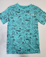 Boys Hurley T Shirt Size Large Terquoise