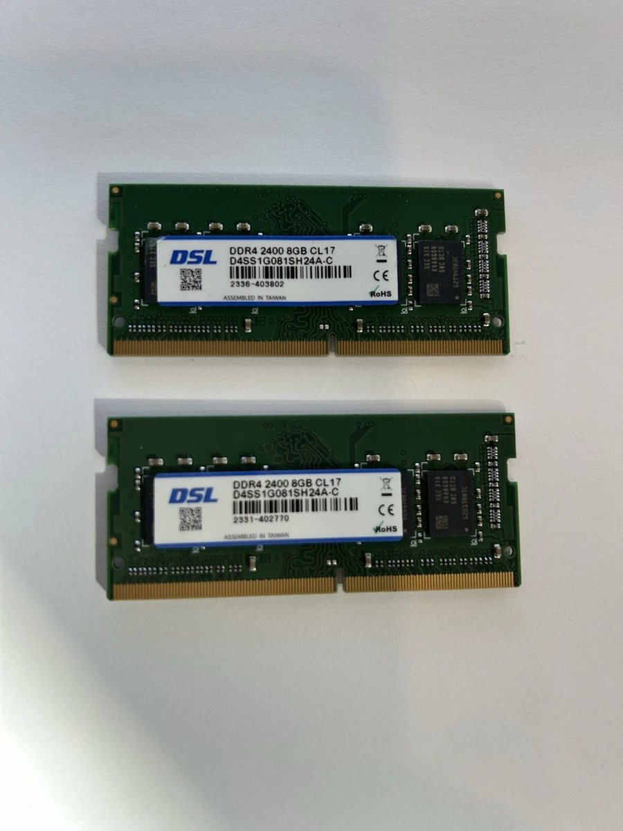 PC4-19200 (DDR4-2400) Bus Speed Computer RAM 16 GB Total Capacity