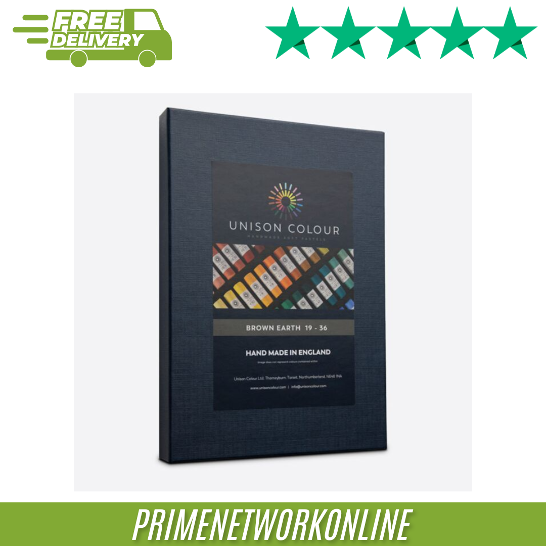 Unison Colour Soft Pastel Set of 18 – Brown Earth (19–36) 100% ORIGINAL ⭐⭐⭐⭐⭐