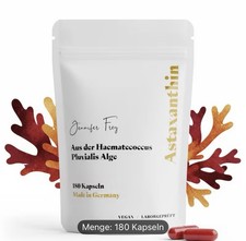 Astaxanthin 180 Kapseln  12mg - Hochdosiert – 180 Tage Vorrat - Vegan