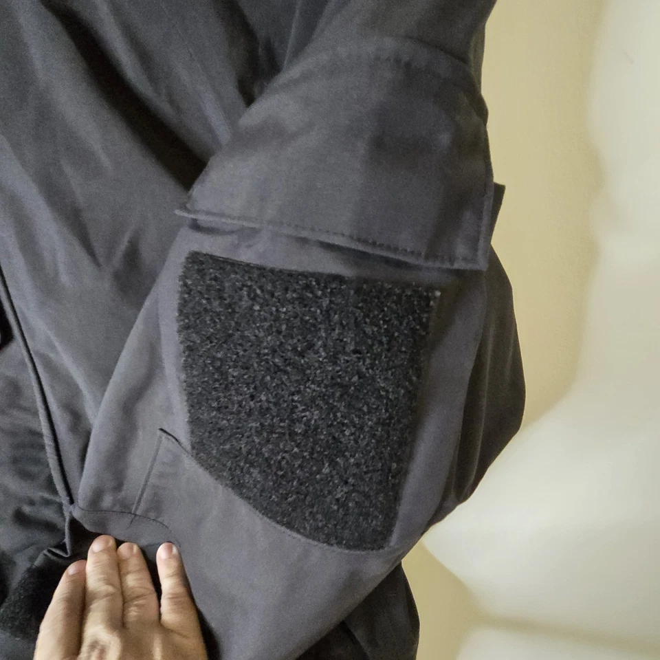 Chaqueta táctica Tru-Spec para hombre mediana negra forro polar extraíble clima frío Foto 3 de 4