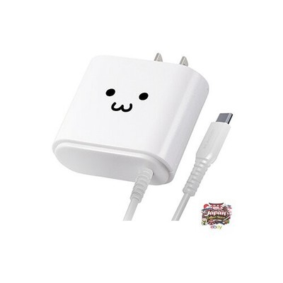 NEW ELECOM AC Charger/Type-C Cable Integrated/2.4A Output/1.5m MPA-ACC01WF White
