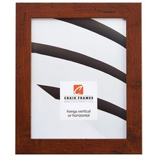 Craig Frames FM26DKW 18x24 Picture Frame, Smooth Wrap, 1.26" Dark Brown