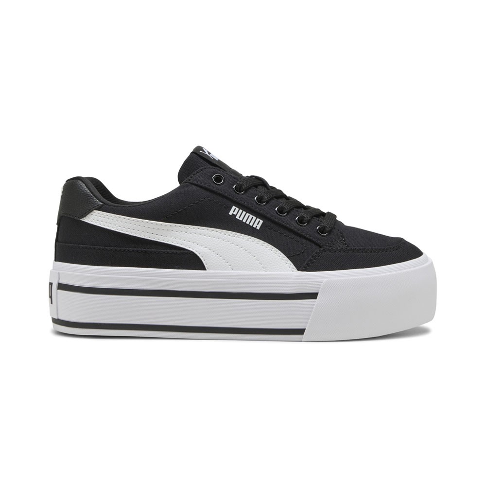 PUMA Court Classic Vulc Platform  Womens Black Sneakers Casual Shoes 40232907