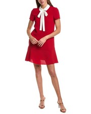 Red Valentino Bow Shift Dress Women's