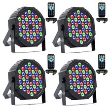Strobe 36 DJ LED Par Light,RGB Party Lights with Sound Activated Remote DMX Cont