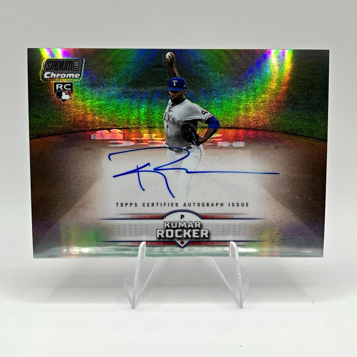 Topps Stadium Club Chrome 2025 Kumar Rocker RC Auto #SCCA-KR Rangers