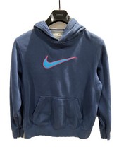 Nike Athletic Hoodie Blue Youth Unisex Size Large Vintage EUC 
