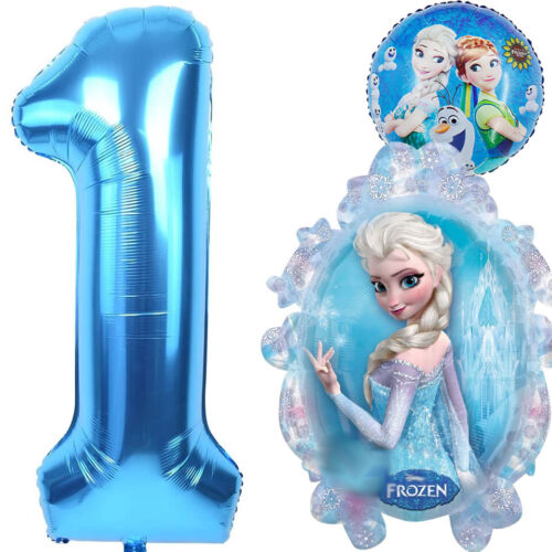 FROZEN BALLON SET Eiskönigin Elsa Kindergeburtstag Kinder Luftballons Deko Party - Bild 8 von 17