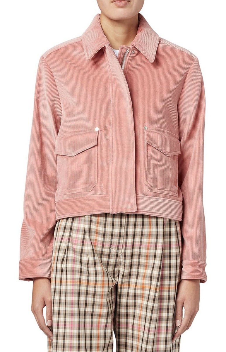 NWT Authentic $500 Paul Smith Corduroy Jacket, Powder Pink. EU 46