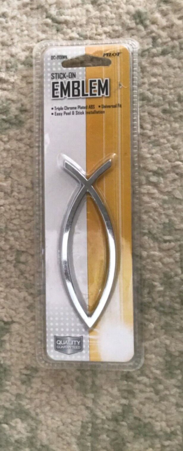 Chrome Plated Jesus Fish Car Emblems eBay