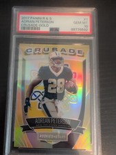 Adrian Peterson 2017 Panini Rookies & Stars Crusade Gold Prizm #1 6/10