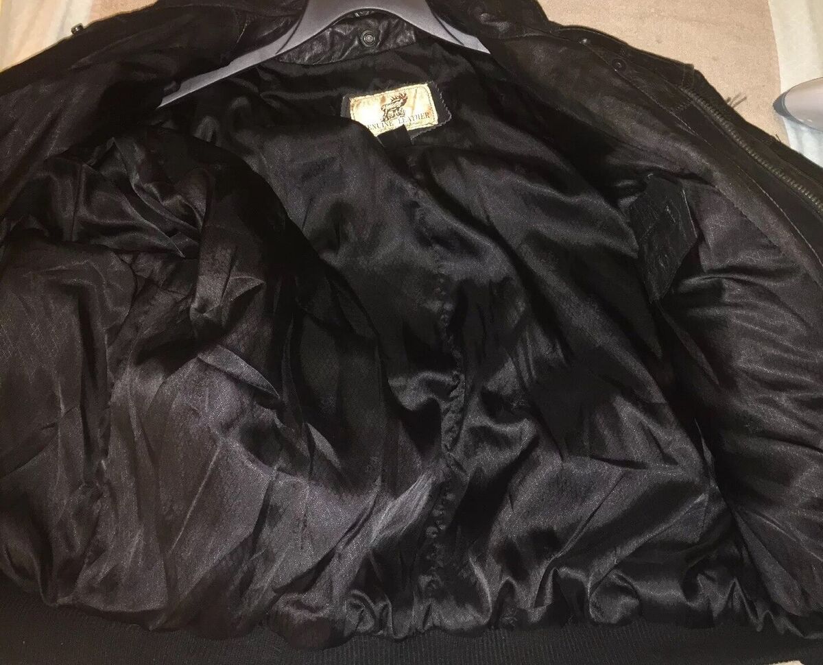 Vintage - Men's Sz XXL - Genuine Leather Jacket - Made In Vintage - Men's Sz XXL - Genuine Leather Jacket - Made In