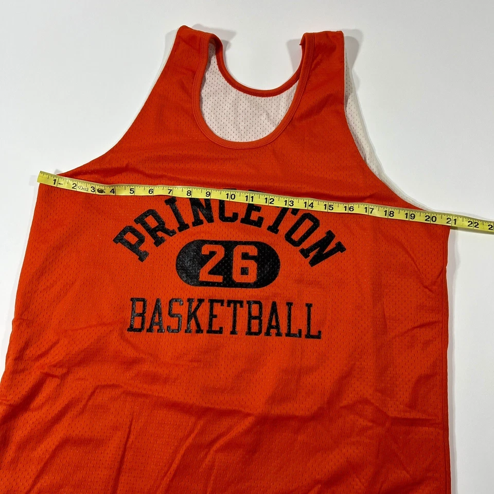 Camiseta deportiva de baloncesto #26 grande naranja vintage de los años 70 campeones de los Tigres de Princeton de la NCAA Foto 3 de 4