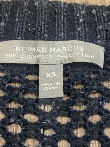 Neiman Marcus Damen Kaschmir Strickjacke vorne offen Pullover XS - Bild 5 von 6