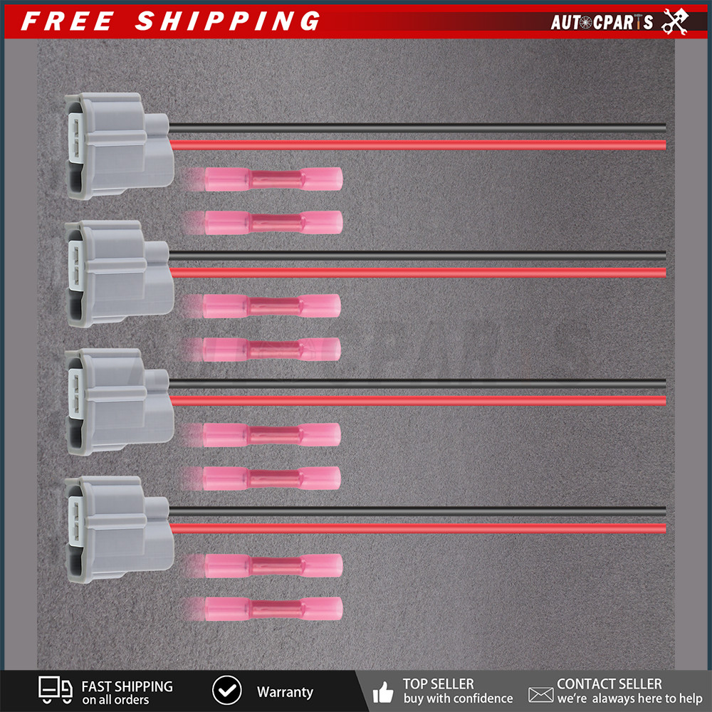 4pcs Fuel Injector Connector Plug For Toyota 4Runner Avalon Celica Echo Matrix