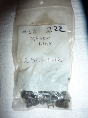#35 Offset Half Link for Roller Chain Single Strand (Qty 19) 250-142   S-30