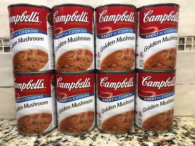 8 CANS Campbell's Condensed Golden Mushroom Soup 10.5 oz Can | eBay