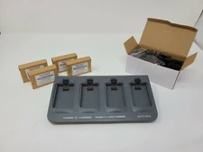 Spectralink Quad Charger w/ Power Supply  and (4) Extended Batteries