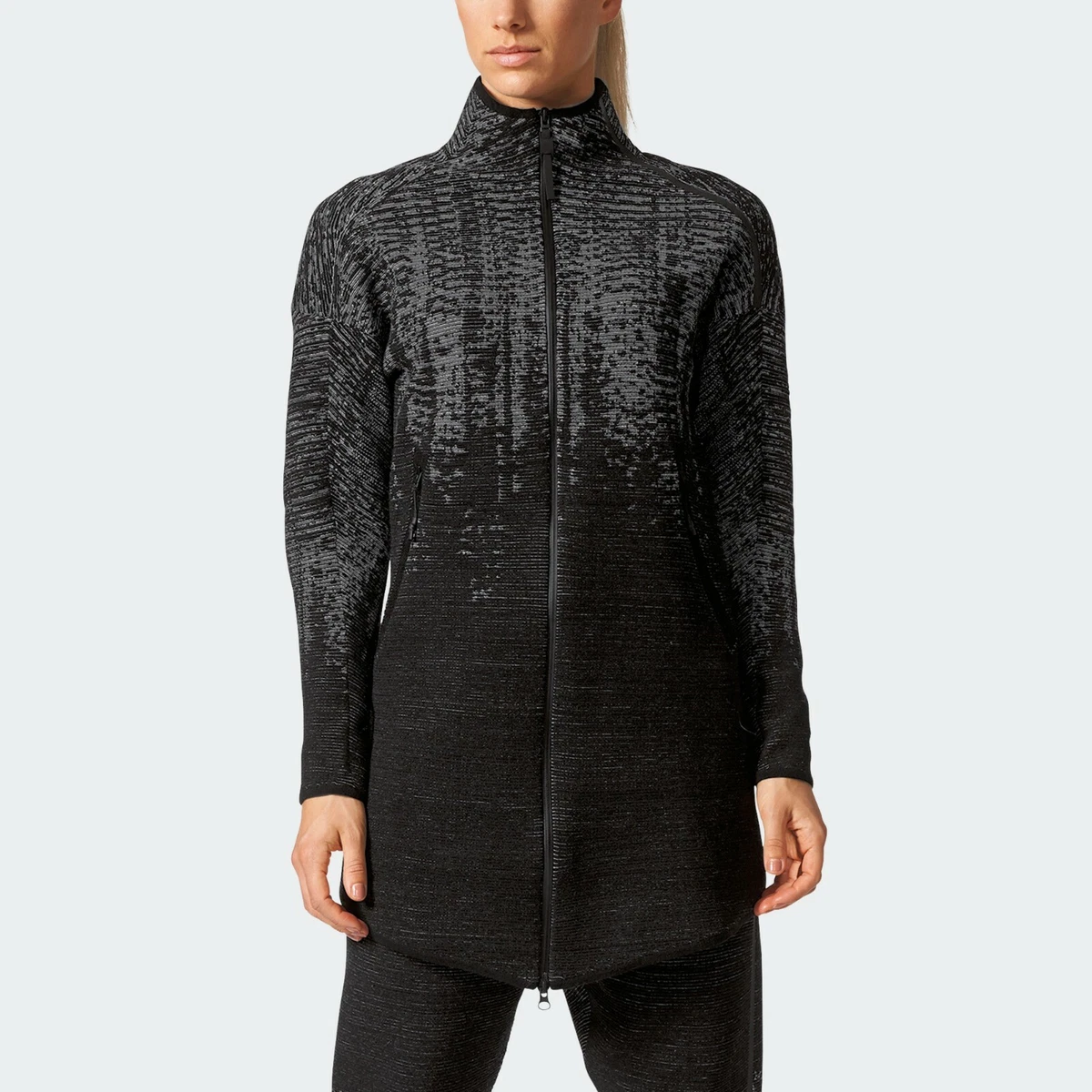 Adidas ZNE PULSE KNIT COVER UP Jacket Track sweat shirt firebird