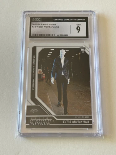 2023  Panini Instant 32 VICTOR WEMBANYAMA Halloween SLENDERMAN Costume CGC 9 RC