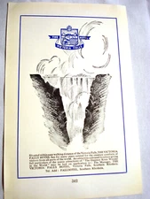 1960 Two sided Africa Ad The Victoria Falls Hotel & Benson and Hedges Cigarettes