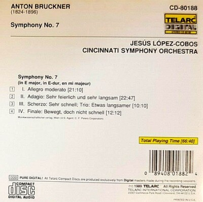 その他 Symphony No 7 Bruckner - 