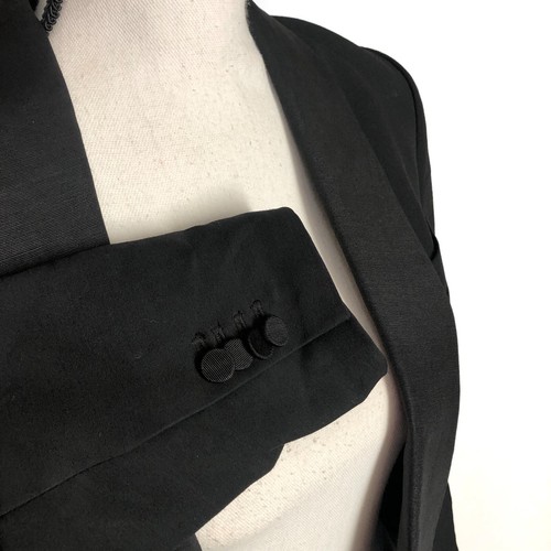 3.1 Phillip Lim Damen kurz geschnittene Einzelknopf-Blazerjacke minimalistisch schicke Arbeit - Bild 8 von 11
