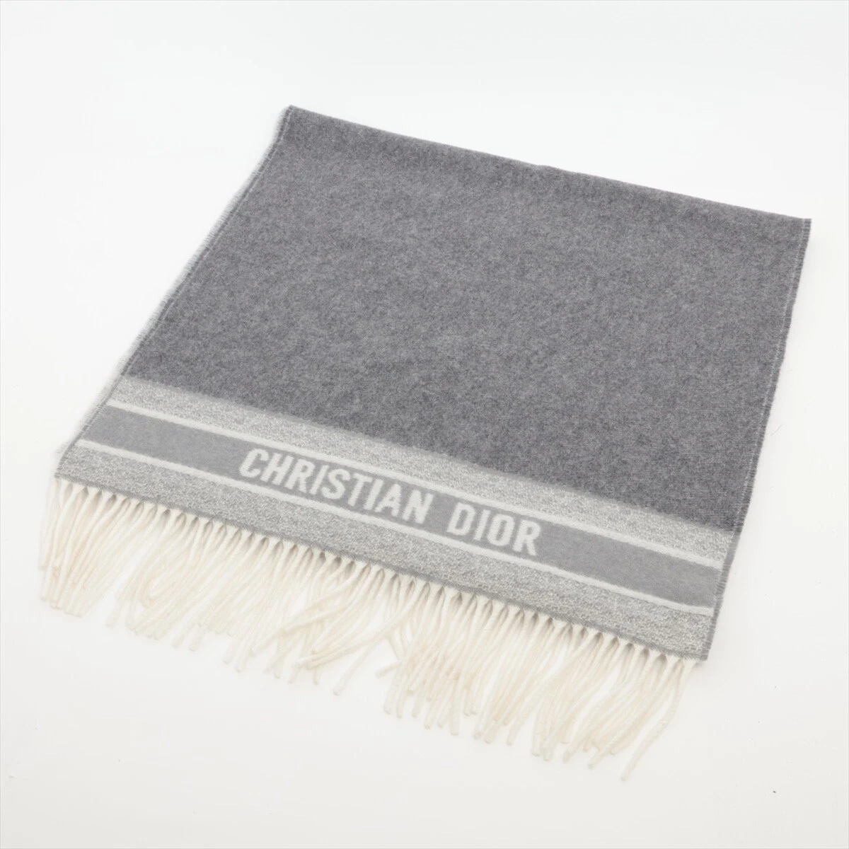 Foulard oblique Dior 25CDO3091093 gris cachemire