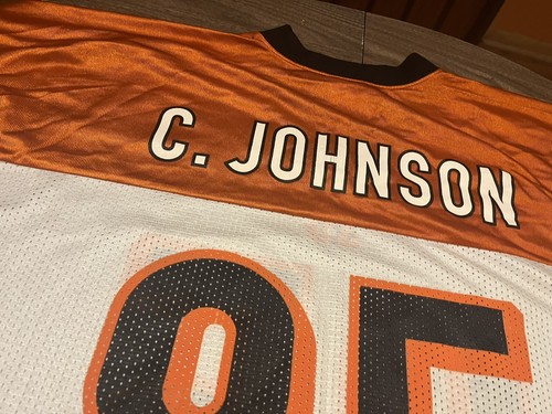 Chad Johnson Cincinatti Bengals NFL Reebok 2XL XXL White Jersey - Picture 3 of 8