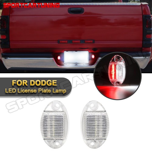 2PCS LED License Plate Light for 19942002 Dodge Ram 1500 2500 3500